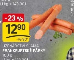 Párky frankfurtské Sláma