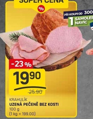 Pečeně uzená bez kosti Krahulík