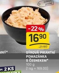 Pikantní sýrová pomazánka s česnekem