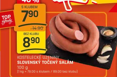 Salám slovenský točený Kostelecké uzeniny
