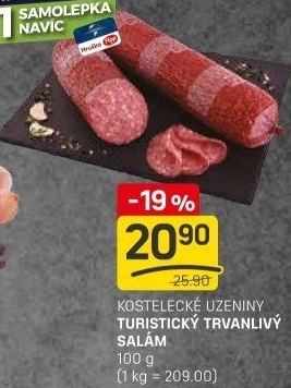 Salám turistický Kostelecké uzeniny