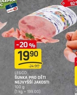 Šunka dětská nejvyšší jakosti LE&amp