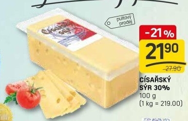 Sýr Císářský 30% Madeta
