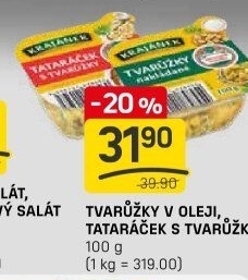 Tataráček s tvarůžky Krajánek