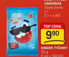 Tyčinky pro děti Vest