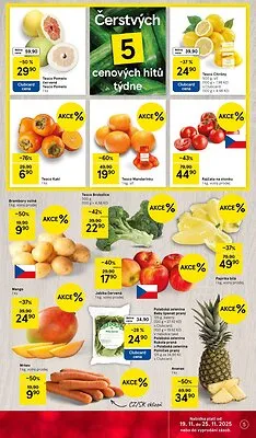 akční leták Tesco 19.11.2025-25.11.2025