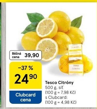 Citrony Tesco