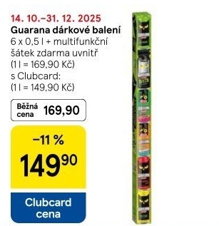 Energetický nápoj Guarana - dárkové balení