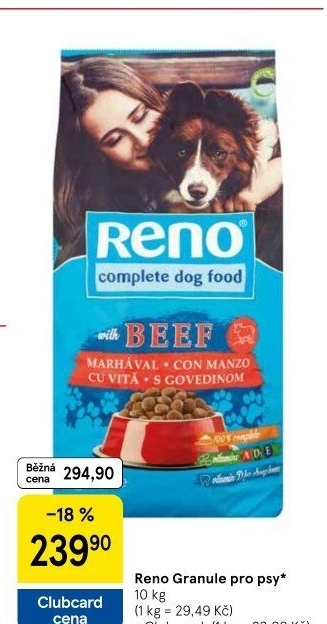Granule pro psy Reno
