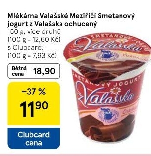 Jogurt smetanový ochucený z Valašska Mlékárna Valašské Meziříčí