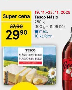 Máslo Tesco