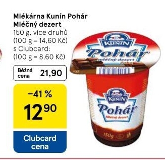 Mléčný Pohár Mlékárna Kunín