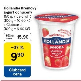 Ochucený jogurt krémový Hollandia
