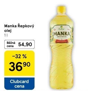Řepkový olej Manka Fabio
