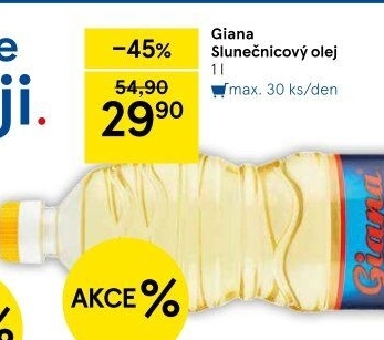Slunečnicový olej Giana