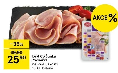 Šunka Zvonařka nejvyšší jakosti LE&amp