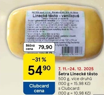 Těsto linecké Šetra