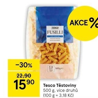 Těstoviny Tesco