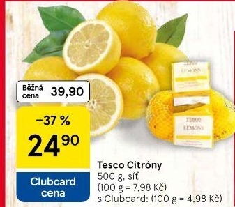 Citrony Tesco