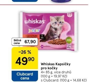 Kapsičky pro kočky Whiskas