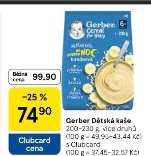 Kaše Gerber Natural for Baby