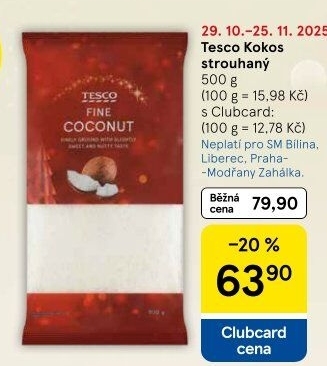 Kokos strouhaný Tesco