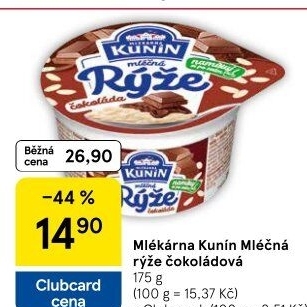 Mléčná rýže Mlékárna Kunín