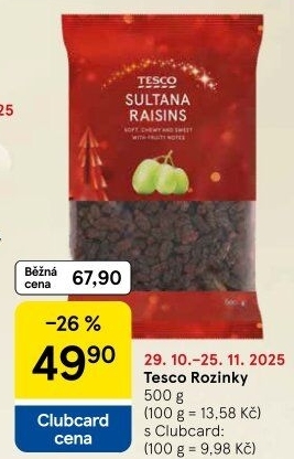 Rozinky Tesco
