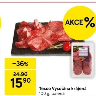 Salám Vysočina Tesco