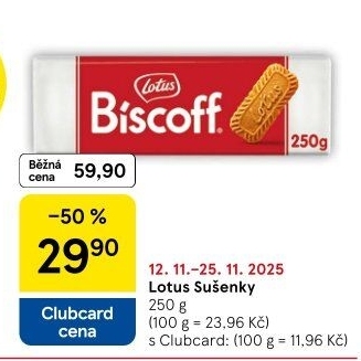 Sušenky Biscoff Lotus