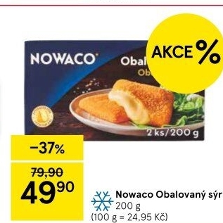 Sýr obalovaný mražený Nowaco