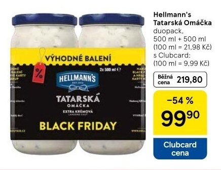 Tatarská omáčka Hellmann'