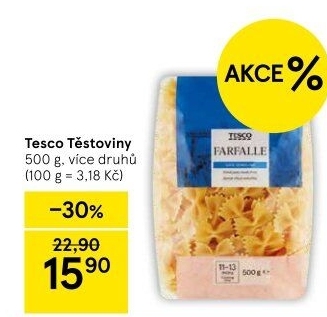 Těstoviny Tesco