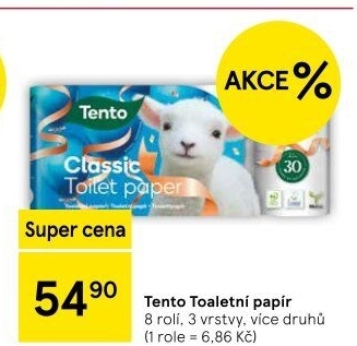 Toaletní papír 3vrstvý Tento