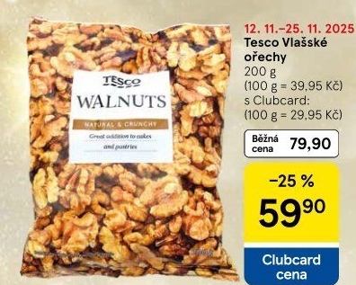 Vlašské ořechy Tesco