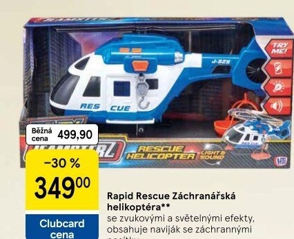 Záchranářská helikoptéra Teamsterz