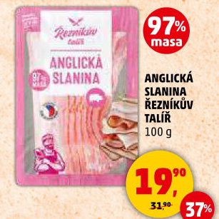 Anglická slanina Řezníkův talíř