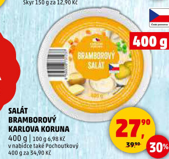 Bramborový salát Karlova Koruna