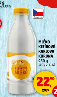 Kefírové mléko Karlova Koruna