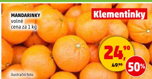 Mandarinky Klementinky