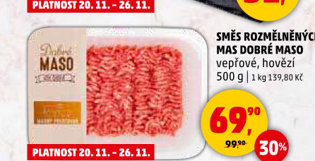 Mělněné masa mix Dobré maso