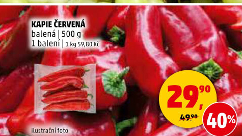 Paprika červená kapie