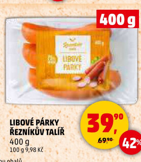 Párky libové Řezníkův talíř