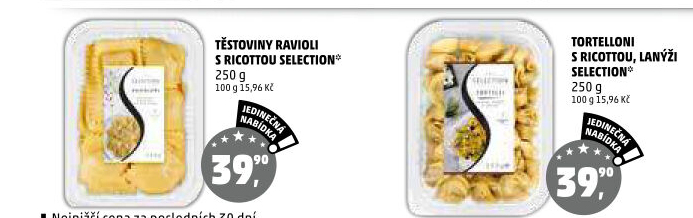 Plněné těstoviny Selection