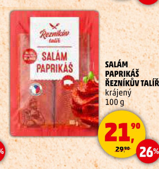 Salám Paprikáš Řezníkův talíř
