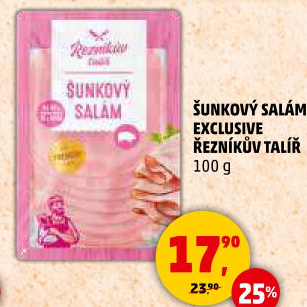 Salám šunkový exclusive Řezníkův talíř