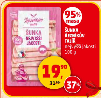Salám šunkový Řezníkův talíř