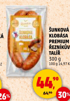 Šunková klobása Premium Řezníkův talíř