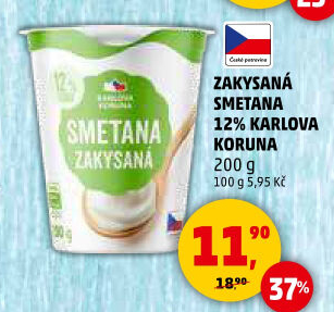 Zakysaná smetana 12% Karlova Koruna