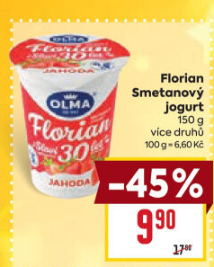 Jogurt smetanový Florian Olma